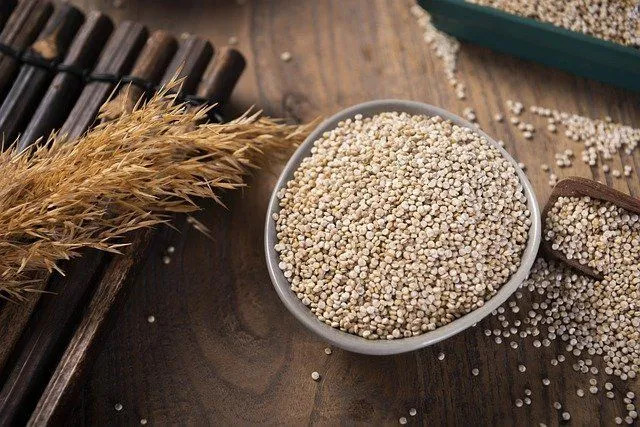 Quinoa este un aliment bogat în proteine.