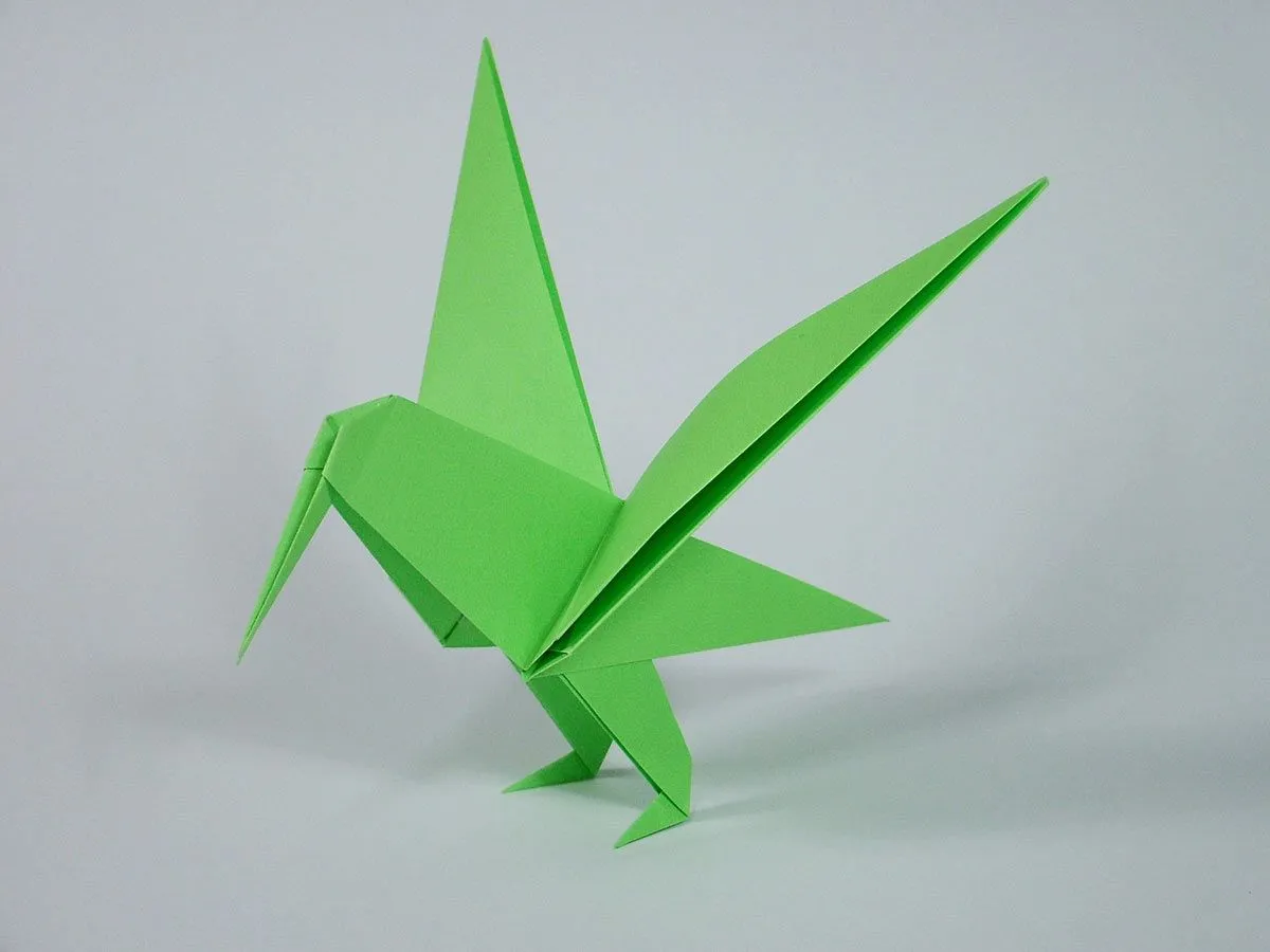 Ako vyrobiť origami kolibríka
