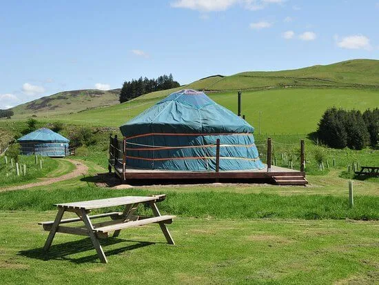 Newburys Ettrick Valley Yurts er det beste stedet for beste familieferier i Skottland 