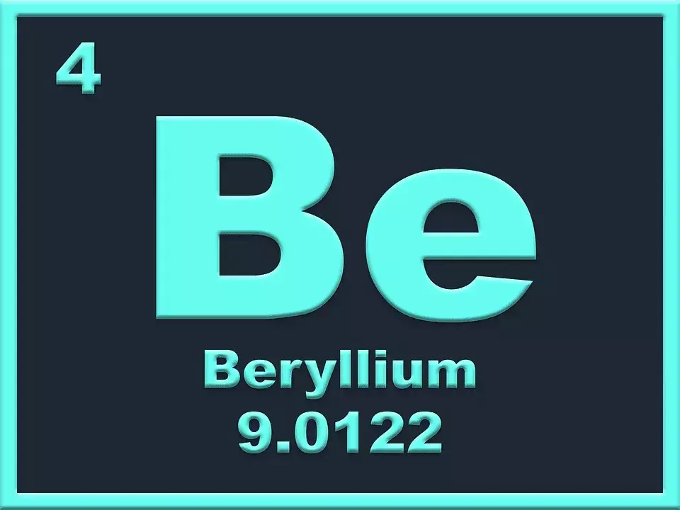Beryllium er det fjerde metallet i det periodiske systemet.