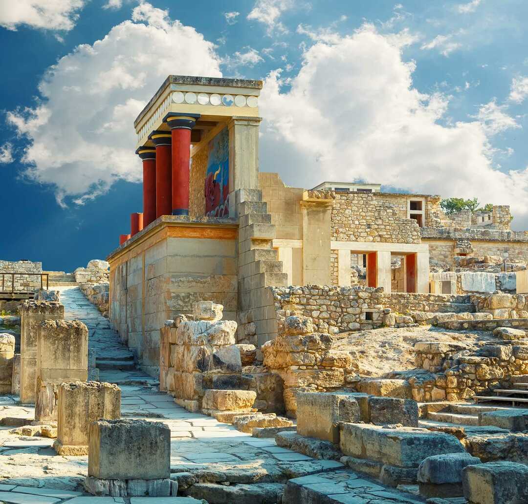 Palača Knossos na Kreti. Heraklion
