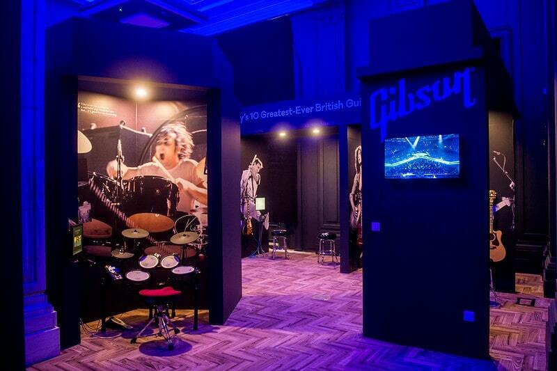 Estúdio Gibson no British Music Experience.